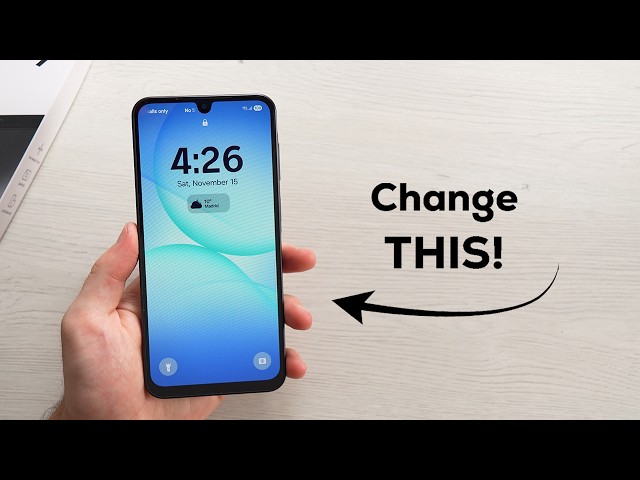 Galaxy A17 - Change These Settings Immediately!