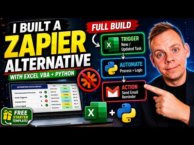 Build a Zapier Alternative in Excel + Python (Full Automation System)