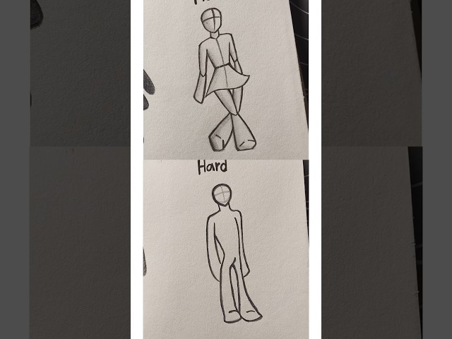 Drawing stickman body easy to hard #drawing #art #howtodraw #stickman #tutorial