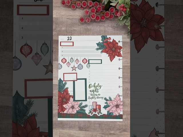 #planmas Day 22 of 31 Days Daily Planning
