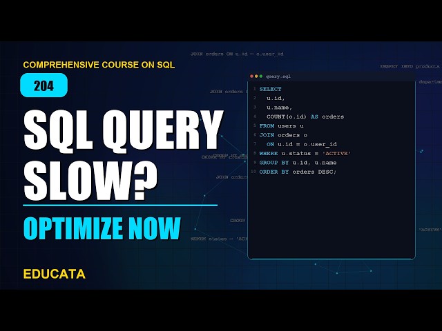 204. Performance Case Study | Comprehensive Course on SQL