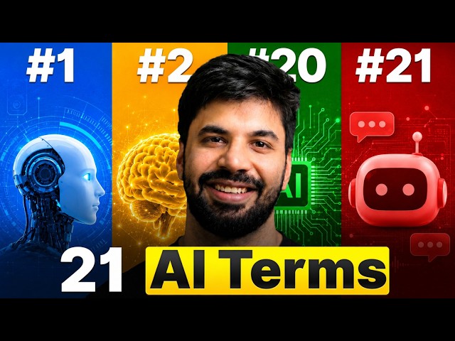21 AI Terms Everyone Should Know in 2026 (LLM, RAG, MCP, Agents & More Explained Simply)