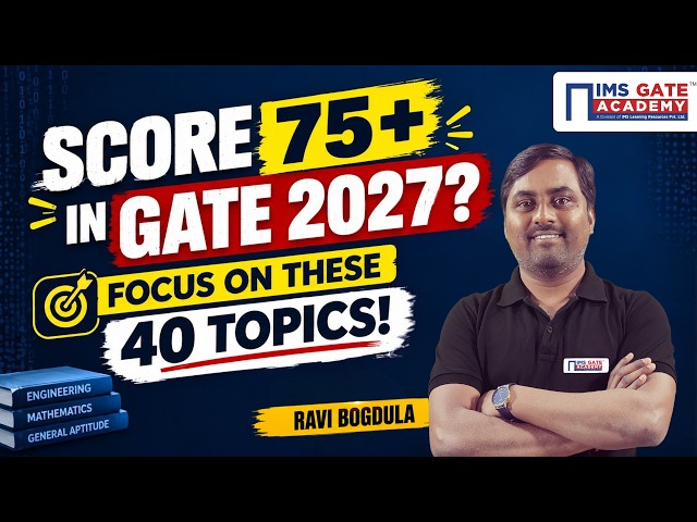 Is 4 Months Enough for GATE CS? The Secret to 75+ Marks | Ravi Bogdula