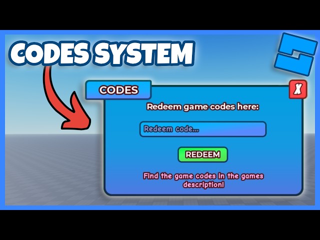 How to Make a Codes System in Roblox Studio!