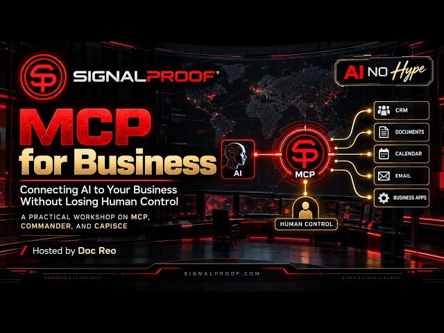 Can You Connect AI Without Losing Human Control? | #AI #MCP #Signalproof #MCPForBusiness