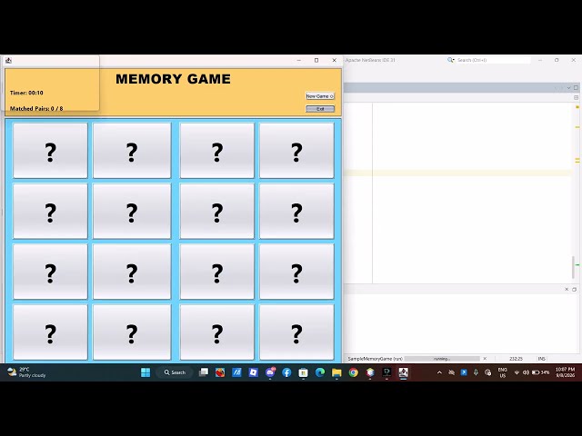 Memory Game - GUI Sample (Activity)