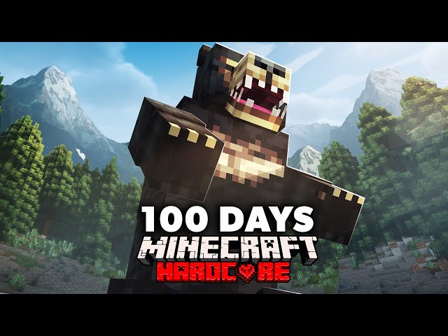 I Survived 100 Days in the Mountains in Hardcore Minecraft...