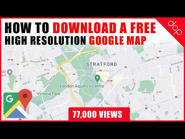 How to download a High Resolution Google Maps Image - [ Easy Google Maps Tutorial ]