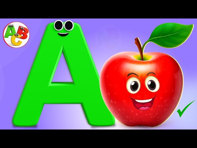 ABC Alphabet Song for Kids | Learn A to Z | A is for Apple | ABC Phonics Song | Baby Nursery Rhymes