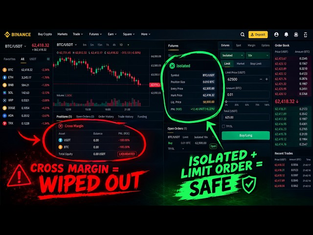 Cross vs Isolated Margin, Leverage & Order Types Explained 📉🚀
