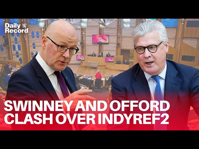 John Swinney and Malcolm Offord CLASH over Scottish Independence question in fiery FMQs debate