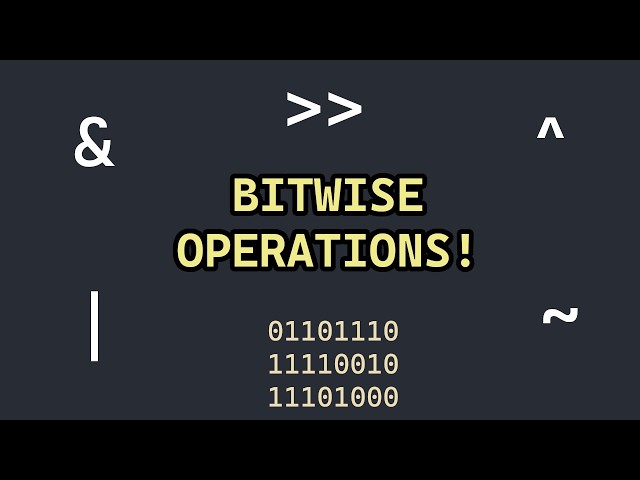 Bitwise Operations - Coding Concepts