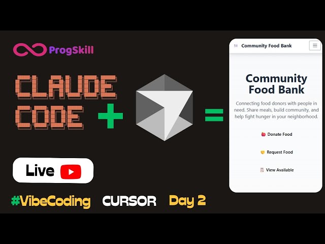 Day 2 -- Vibe Coding a Community food bank Until We Donate $100