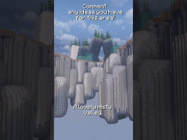 Custom FANTASY terrain in Minecraft!  #minecraft #timelapse #minecraftshorts