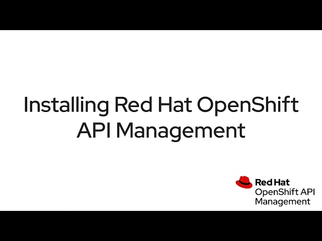 Red Hat OpenShift API Management