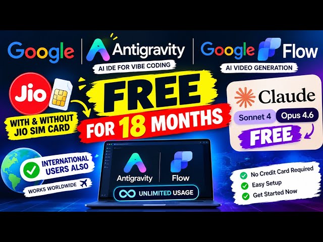 Google Gemini Pro FREE for 18 Months 🔥 Jio + International Users! #gemini #AI