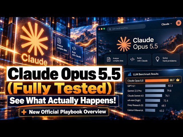 Claude Opus 5.5 (Fully Tested): See What Actually Happens! (+New Official Playbook Overview)