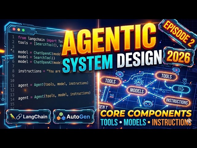 Agentic System Design: The 3 Core Components of AI Agents (Code Included!) 2026