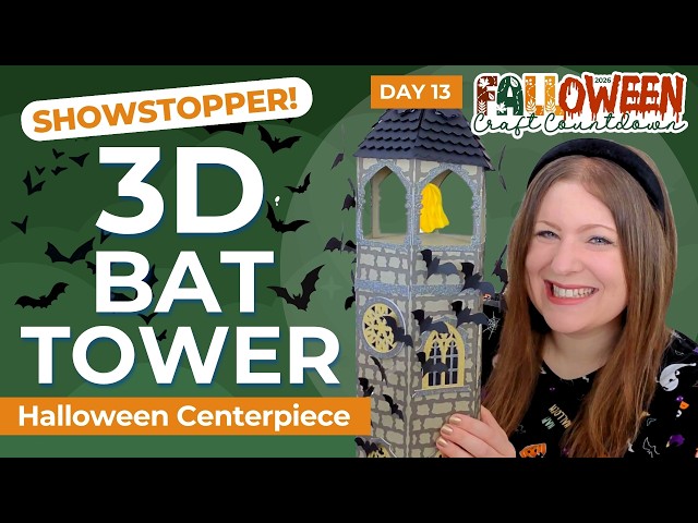 HUGE 3D Halloween Castle SVG with Flying Bats🦇 FCC Day 13 [2026]