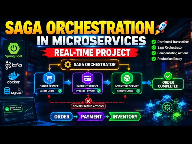 Saga Orchestration in Microservices — Build a Real-Time Production Project | Spring Boot