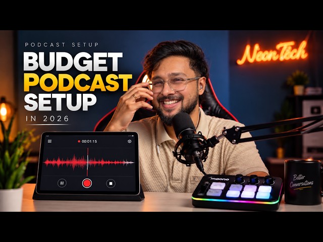 How to Setup Podcast Studio At Home Under ₹5000 in 2026 ! MALAYALAM