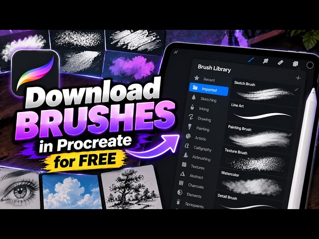 Download Brushes in Procreate for FREE