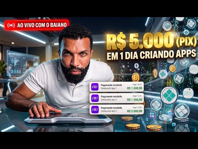 R$5.000 em 1 Dia Criando Apps Sem Saber Programar (Ao Vivo)
