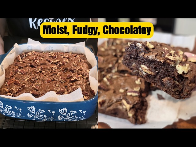 BROWNIES - MOIST, FUDGY & CHOCOLATEY !