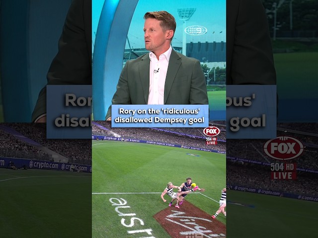 Rory hits out at the AFL's 'ridiculous' backing of Dempsey's disallowed goal #AFL #Footy