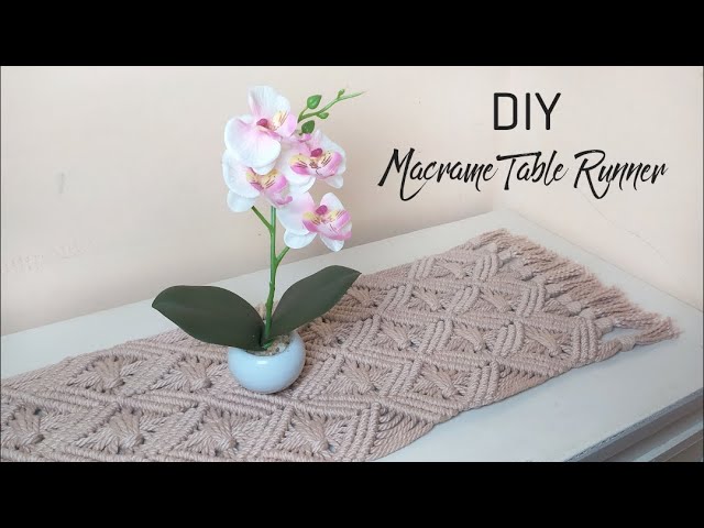 DIY Macrame Table Runner || Macrame Tablecloth