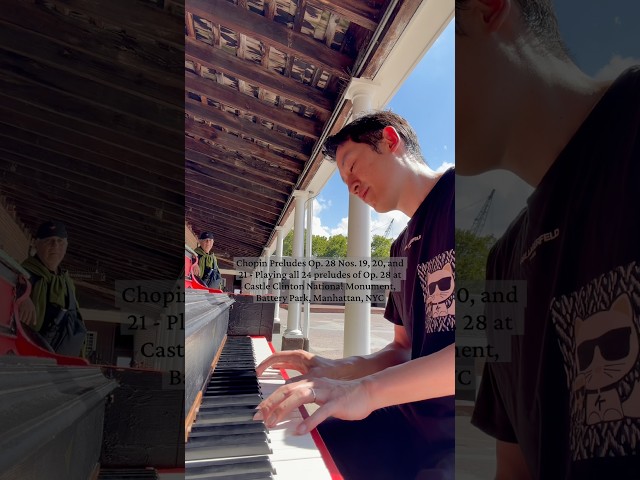 Public Piano - NYC - Chopin Preludes Op. 28 Nos. 19, 20, and 21 - 8/23/26 #pianolessonsonline