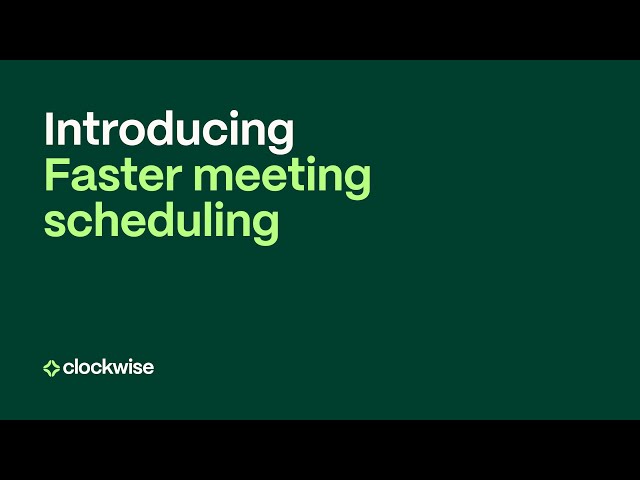 Faster Scheduling with Clockwise