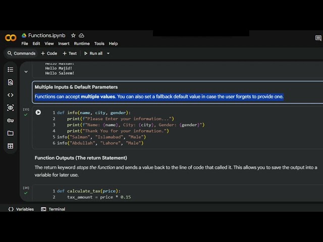 Day 13 of Learning Python Programming | Function 
