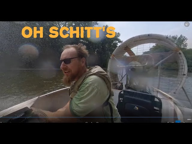 Up Schitt's Creek On a Hovercraft Without a Paddle! 360 video