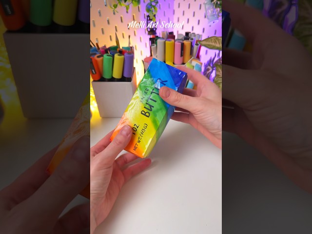 How to Make Rainbow Butter Squishy #shorts #squishy
