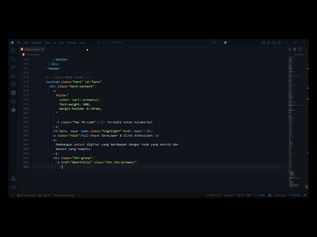 Source Code Website Resume Interaktif