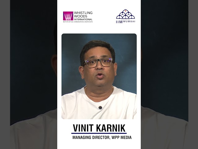 Vinit Karnik, MD, WPP Media, aptly captured the significance of the Two-Year MBA in Media