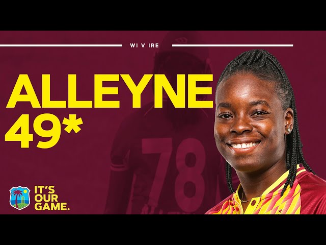 Match-Winning Innings! | Aaliyah Alleyne Hits Unbeaten 49 To Win Game | West Indies Women v Ireland