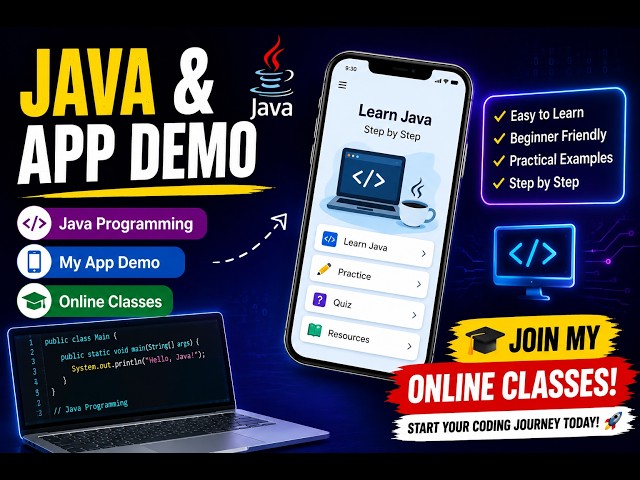 Java & App Demo & online classes💻📱