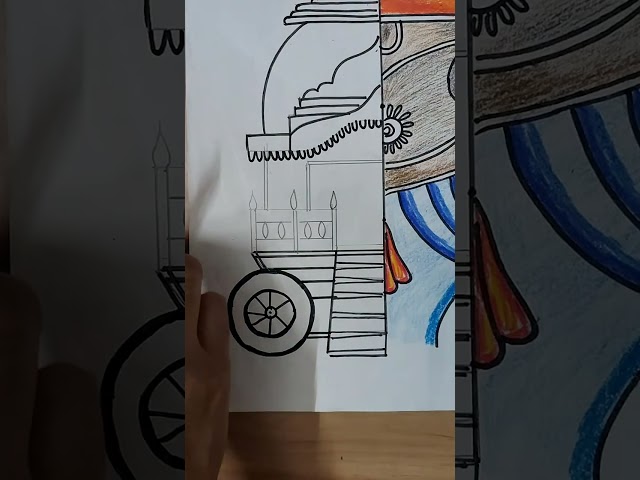 How to mix yellow and brown very easily  #drawing #jagannath #pencildrawing