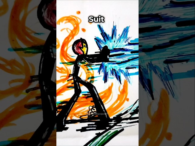 How to draw Stickman with Powers #drawing #howtodraw #stickman #art