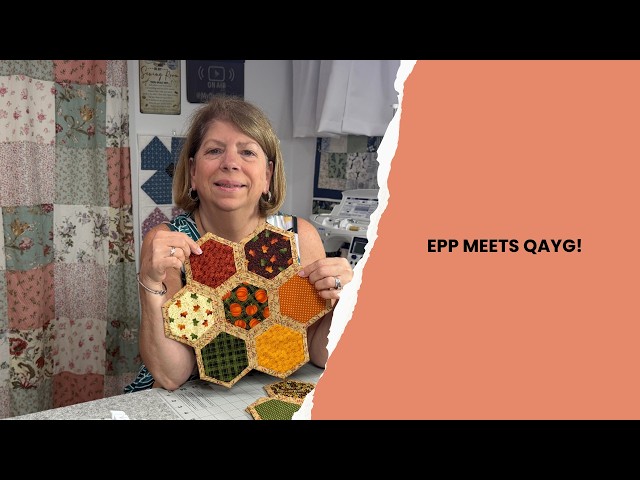 English Paper Piecing Meets Quilt As You Go