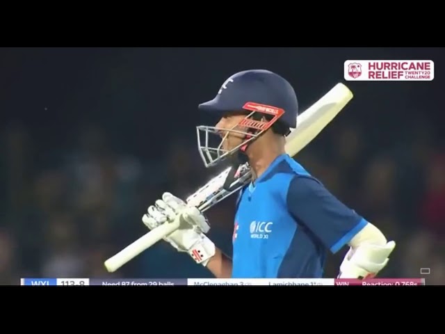 Sandeep Batting in West Indies vs World XI (T20)