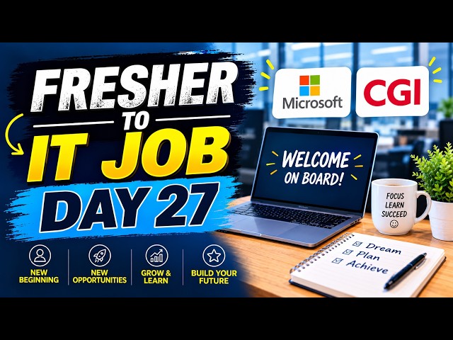 Microsoft + CGI Hiring Freshers 🔥 0 Years Experience | Software Jobs | Day 27