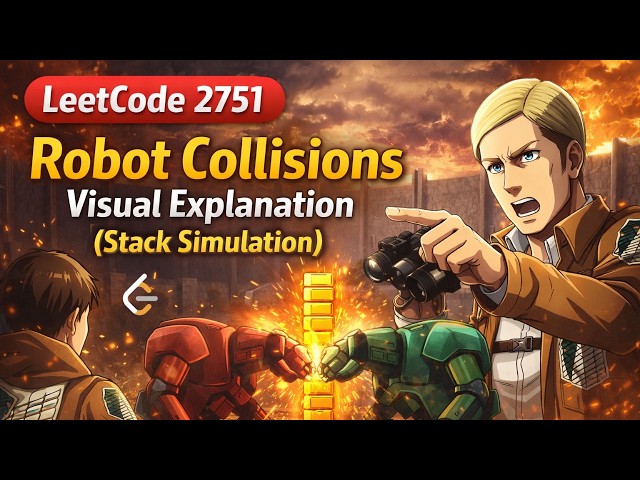 Leetcode 2751.  Robot Collisions Visual Explanation (Stack Simulation)