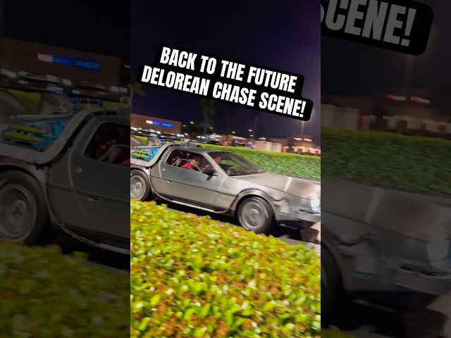 Back to the Future DeLorean Chase at the Twin Pines Mall - Puente Hills Mall