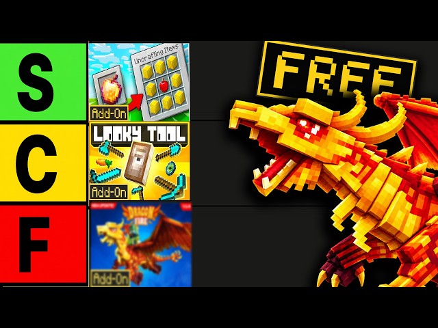 Ranking Every Free Addon on The Minecraft Marketplace (Bedrock)