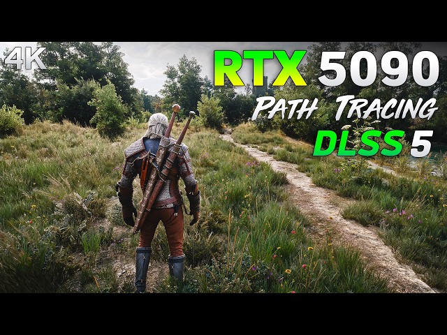 The Witcher 3 Remastered + DLSS 5 on RTX 5090 | Looks AMAZING!