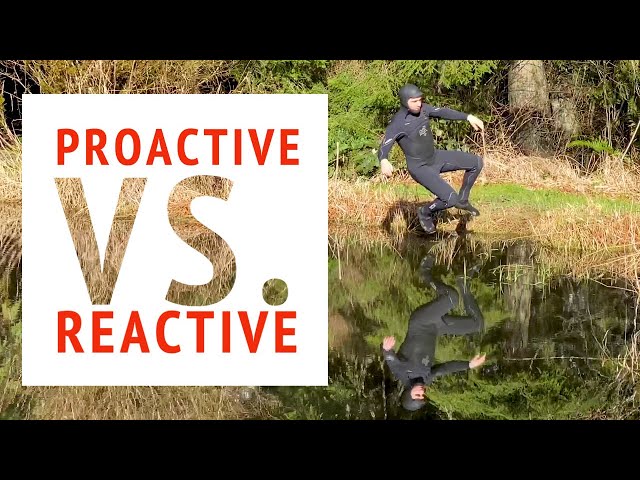 Proactive vs. Reactive (It's easier to build a fence than pull an ox out of a ditch.)