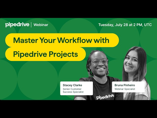 Master Your Workflow with Pipedrive Projects
